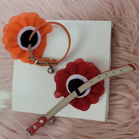 New Listing!! Brand New FLORAL ATTACHMENT FASHION PET COLLAR-2 CT. - Picture 2 of 5